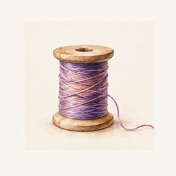 Purple thread spool representing scenarios and validation