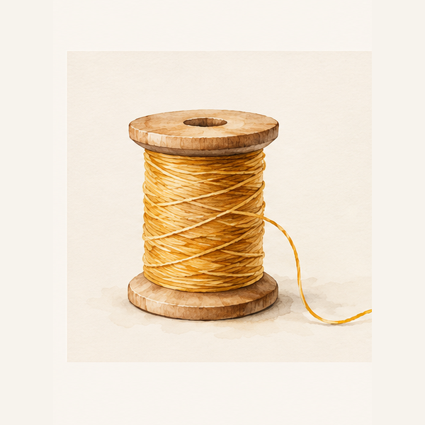 Yellow thread spool representing the I2EA ecosystem
